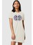 Kar Melanj Ay Güneş Kısa Kollu Penye T-Shirt Elbise 1
