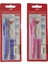 Tri Click Versatil Kalem Pembe - Mor 0.7 mm + Silgili Set 2'li Set 1