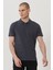 WRANGLER Erkek Antrasit Regular Fit Polo Yaka T-Shirt 1