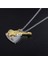 Pena Gitar Gri Gold Çelik Erkek Bayan Kolye EI89BY 2