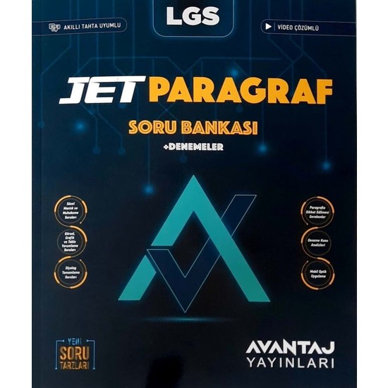 Avantaj Yayınları 8. Sınıf LGS Jet Paragraf Soru Bankası Deneme