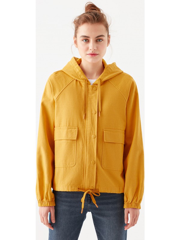 Mavi Kadin Kapusonlu Hardal Ceket 110775 32173 Fiyati