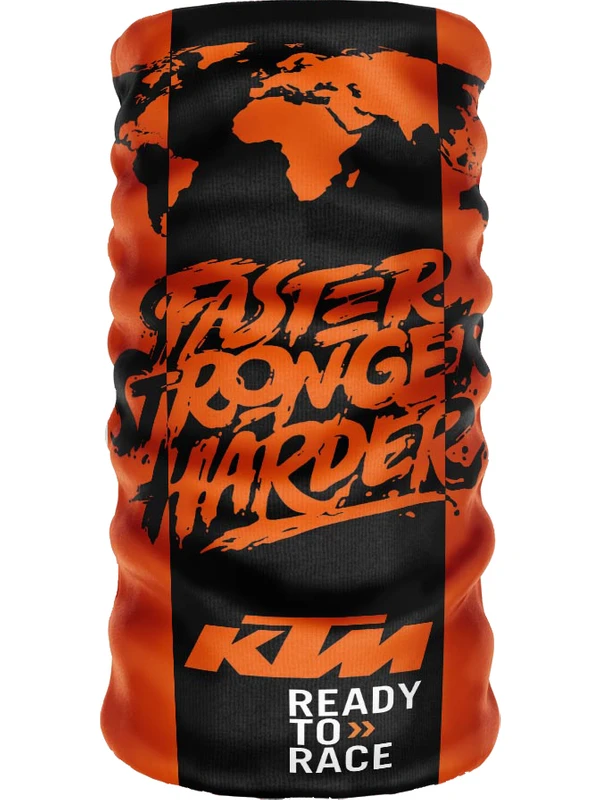 E-Taktik ® DeCollar Ktm Faster Stronger Harder Boyunluk Bandana Balaklava