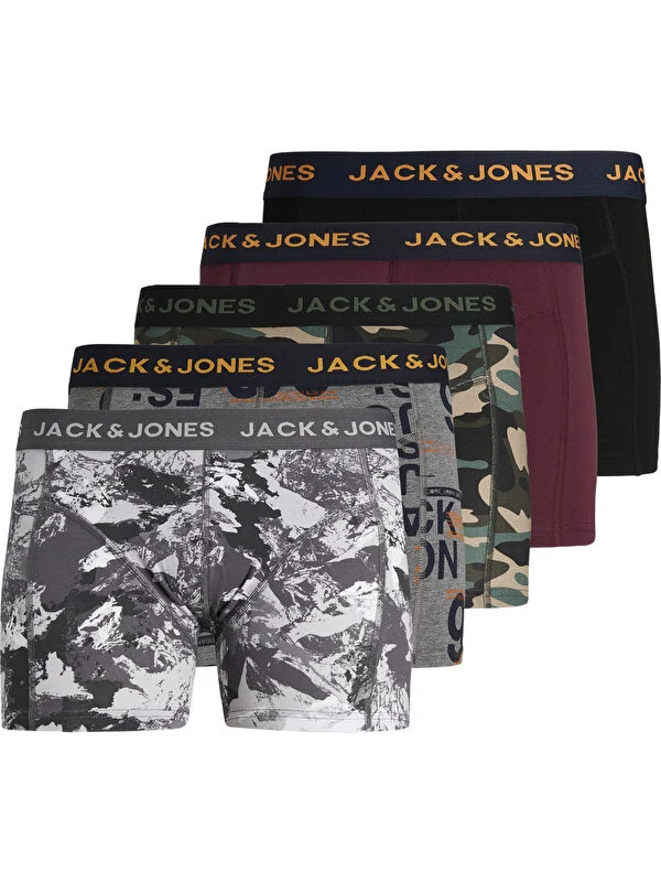Jack & Jones 5'li Boxer Paketi - Peta