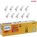Philips 12V 5W Standart T10 Dipsiz Ampul (10 Adet) (W5W) 12961 Cp Ean- 8711500490919