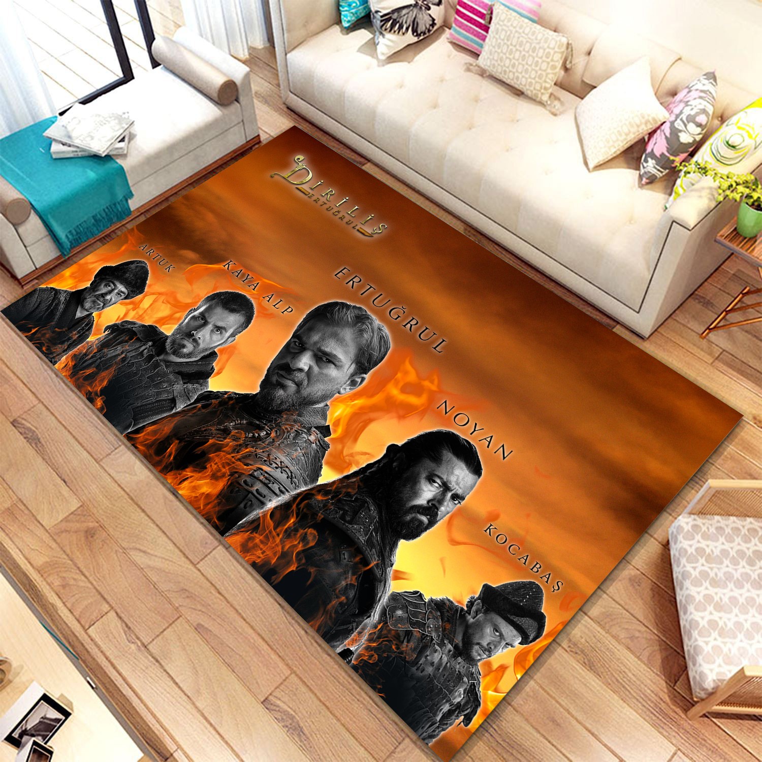 herms dirilis ertugrul desenli tafting hali cocuk halisi fiyati