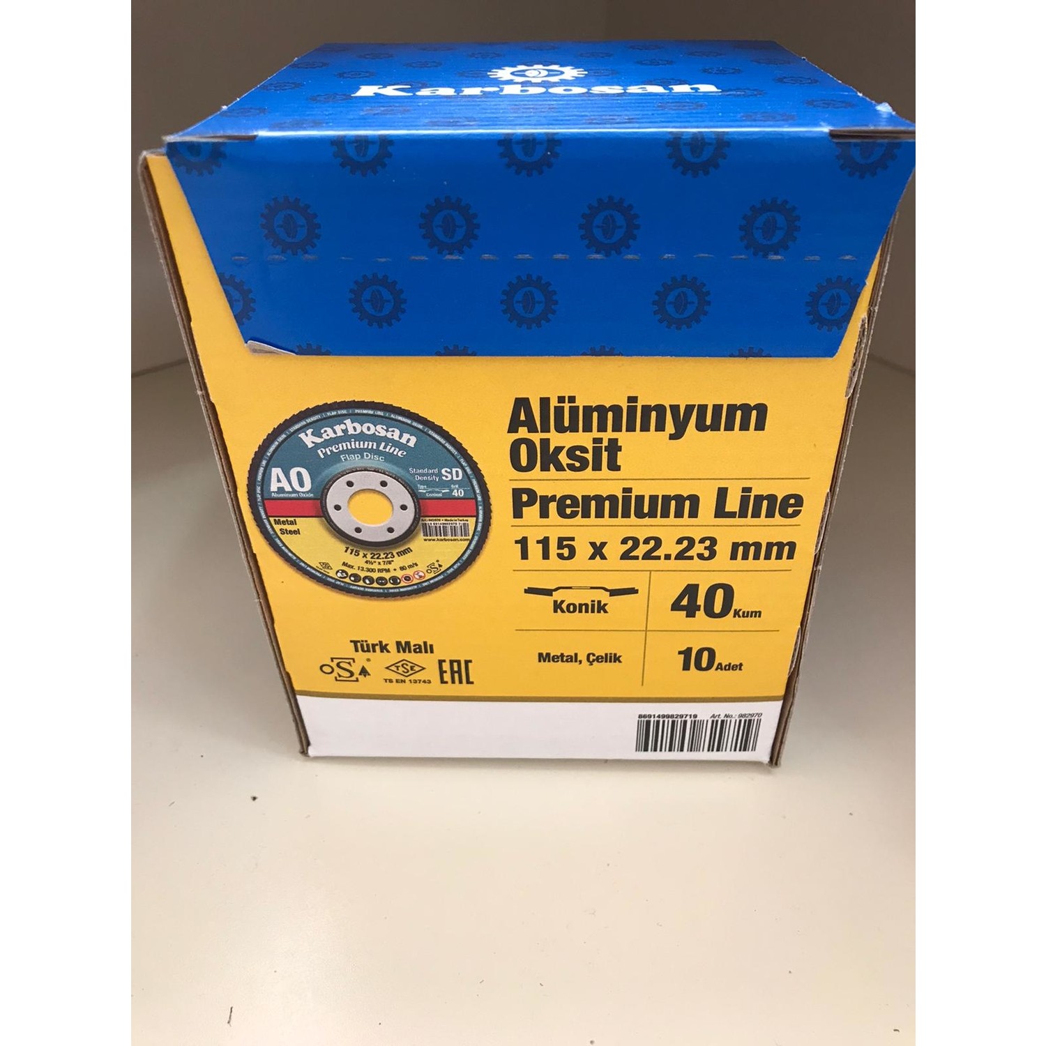 Karbosan Ao Flap Disk 115X22,23MM 40 Kum Konik (10 Lu) Fiyatı