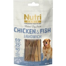 Nutri Canin Tahılsız Tavuklu Balıklı Köpek Ödül Maması 80GR 3'lü Set Idili