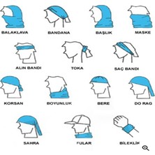 Narr Bandana Zulu Çok Fonksiyonlu