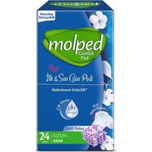 Molped Ilk  Son Gün Pedi Uzun Günlük Ped 24