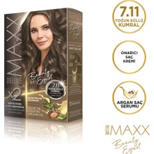 MAXX DELUXE BEAUTY EXPERT 7.11  Yoğun Küllü Kumral Set Boya