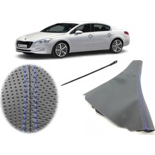 Vts Körük Peugeot 508 Vites Körüğü Delikli Deri Mavi Dikiş