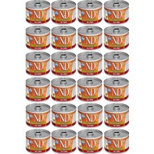 N&D Balkabakli ve Bildircinli Kedi Konservesi 80 gr 24 Adet