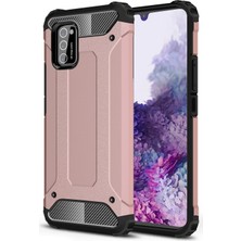 Caseart Xiaomi Poco M3 Kapak Çift Katmanlı Zırh Tank Kılıf - Rose Gold