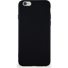 Caseart Apple iPhone 6 Kılıf Soft Premier Renkli Silikon Kapak - Siyah
