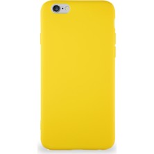 Caseart Apple iPhone 6 Kılıf Soft Premier Renkli Silikon Kapak - Sarı