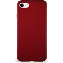 Caseart Apple iPhone 7 Kılıf Soft Premier Renkli Silikon Kapak - Mürdüm