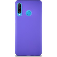 Caseart Huawei P30 Lite Kılıf Soft Premier Renkli Silikon Kapak - Mor