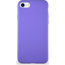 Caseart Apple iPhone Se 2020 Kılıf Soft Premier Renkli Silikon Kapak - Mor