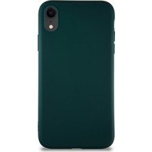 Caseart Apple iPhone Xr Kılıf Soft Premier Renkli Silikon Kapak - Yeşil