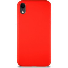 Caseart Apple iPhone Xr Kılıf Soft Premier Renkli Silikon Kapak - Kırmızı