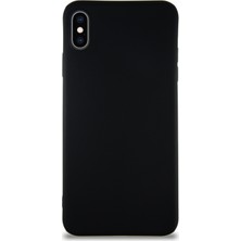 Caseart Apple iPhone Xs Max Kılıf Soft Premier Renkli Silikon Kapak - Siyah