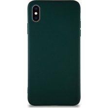 Caseart Apple iPhone Xs Max Kılıf Soft Premier Renkli Silikon Kapak - Yeşil