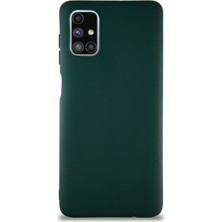 Caseart Samsung Galaxy M51 Kılıf Soft Premier Renkli Silikon Kapak - Yeşil