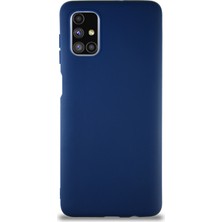 Caseart Samsung Galaxy M51 Kılıf Soft Premier Renkli Silikon Kapak - Lacivert