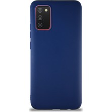 Caseart Samsung Galaxy A02S Kılıf Soft Premier Renkli Silikon Kapak - Lacivert