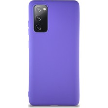 Caseart Samsung Galaxy S20 Fe Kılıf Soft Premier Renkli Silikon Kapak - Mor