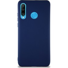 Caseart Huawei P30 Lite Kılıf Soft Premier Renkli Silikon Kapak - Lacivert