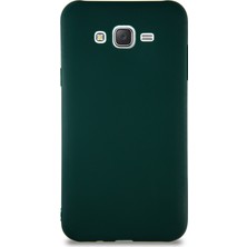 Caseart Samsung Galaxy J7 Kılıf Soft Premier Renkli Silikon Kapak - Yeşil