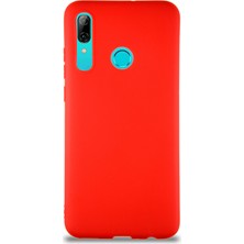 Caseart Huawei P Smart 2019 Kılıf Soft Premier Renkli Silikon Kapak - Kırmızı