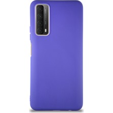 Caseart Huawei Y7A Kılıf Soft Premier Renkli Silikon Kapak - Mor