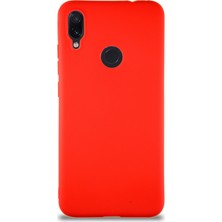Caseart Xiaomi Redmi Note 7 Kılıf Soft Premier Renkli Silikon Kapak - Kırmızı