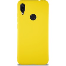 Caseart Xiaomi Redmi Note 7 Kılıf Soft Premier Renkli Silikon Kapak - Sarı
