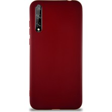 Caseart Huawei Y8P Kılıf Soft Premier Renkli Silikon Kapak - Mürdüm