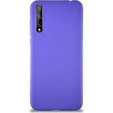 Caseart Huawei Y8P Kılıf Soft Premier Renkli Silikon Kapak - Mor