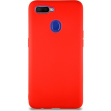 Caseart Oppo A12 Kılıf Soft Premier Renkli Silikon Kapak - Kırmızı