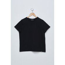 D'or Chiton Kadın Siyah Basic T-Shirt