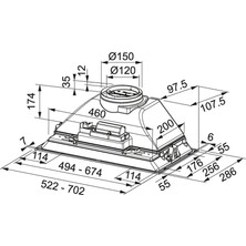 Franke Fırın Ankastre Set (Fbı 705 GR/700 Aspiratör - Fhnl 705 4g Tc Xs E Ocak - Fsl 82 H Xs Fırın)