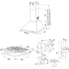 Franke Fırın Ankastre Set (Fdl  9065 XS/900 Linfa Davlumbaz Fhnl 705 4g Tc Xs E Ocak Fsl 82 H Xs )