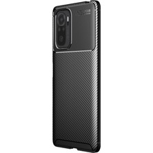 Gpack Xiaomi Redmi Note 10S Kılıf Negro Karbon Dizayn Silikon Siyah
