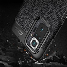 Gpack Xiaomi Redmi Note 10 Kılıf Niss Silikon Deri Görünümlü Siyah
