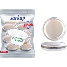 Sarkap Hijyenik Paketli 10 Adet Kavanoz Kapağı - Silver - 82mm