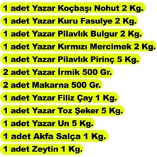 Yazar Ramazan Kumanya Gıda Paketi 12 Parça 28 kg