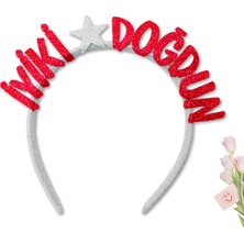 Süsle Bebek ve Parti İyiki Doğdun Taç - Kırmızı