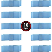 Süsle Bebek ve Parti Grogren Fiyonk, 5,5 x 1,5 cm - 10 Adet - Renk Seçenekli -