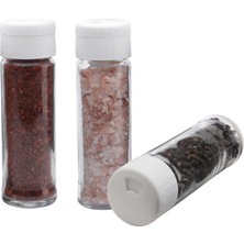 Melik's Pine 3lü Baharat Takımı Tuzluk Biberlik Baharatlık Seti
